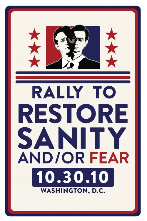 Movie poster "The Rally to Restore Sanity and/or Fear"