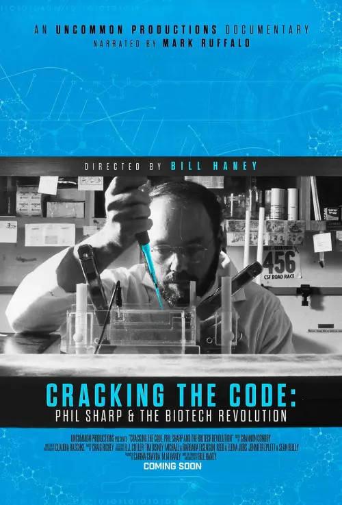 Movie poster "Cracking the Code: Phil Sharp and the Biotech Revolution"