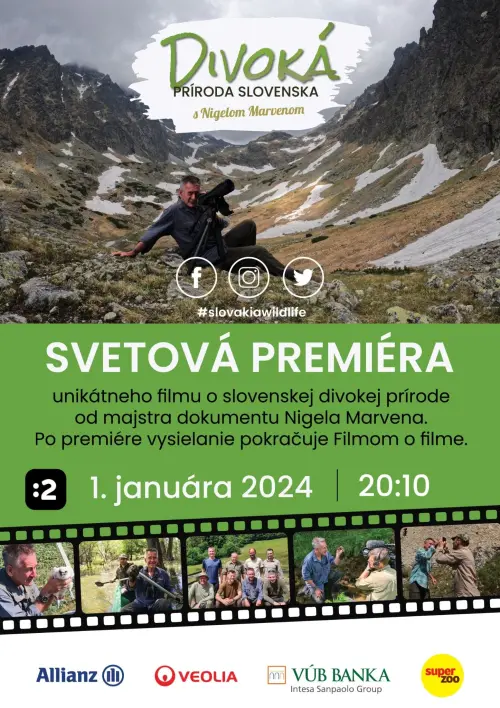 Movie poster "Divoká príroda Slovenska s Nigelom Marvenom"