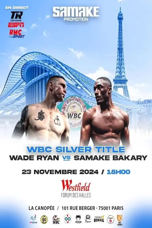 Movie poster "Bakary Samake vs. Wade Ryan"