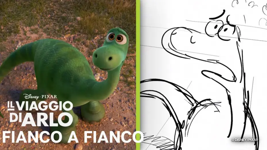 Watch film The Good Dinosaur | Il Viaggio di Arlo | La Tempesta | Storyboard vs Film