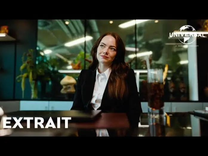 Watch film Bugonia | Bugonia - Extrait "Tous les employ&eacute;s sont autoris&eacute;s &agrave; partir &agrave; 17h30" VOST [Actuellement au cin&eacute;ma]