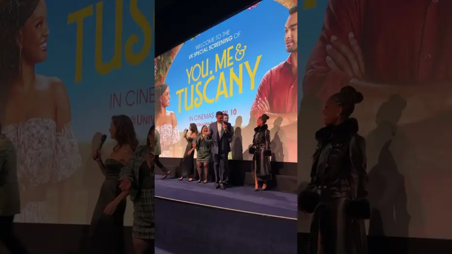 Watch film You, Me & Tuscany | UK press tour with Halle Bailey and Reg&eacute;-Jean Page