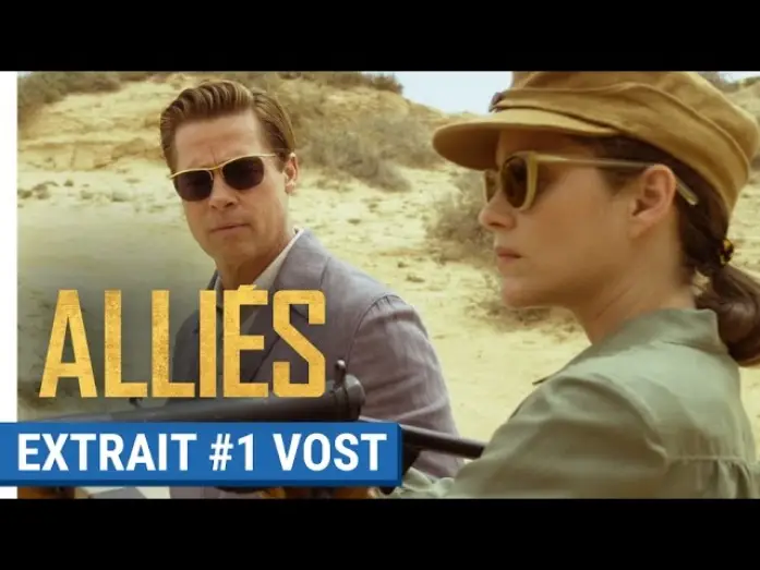 Watch film Allied | ALLI&Eacute;S - Extrait #1 : Entra&icirc;nement au tir avec Brad Pitt & Marion Cotillard (VOST)