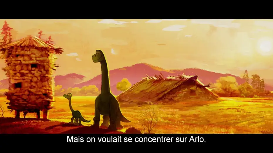 Watch film The Good Dinosaur | Le Voyage d'Arlo - Sc&egrave;ne coup&eacute;e : La construction du silo