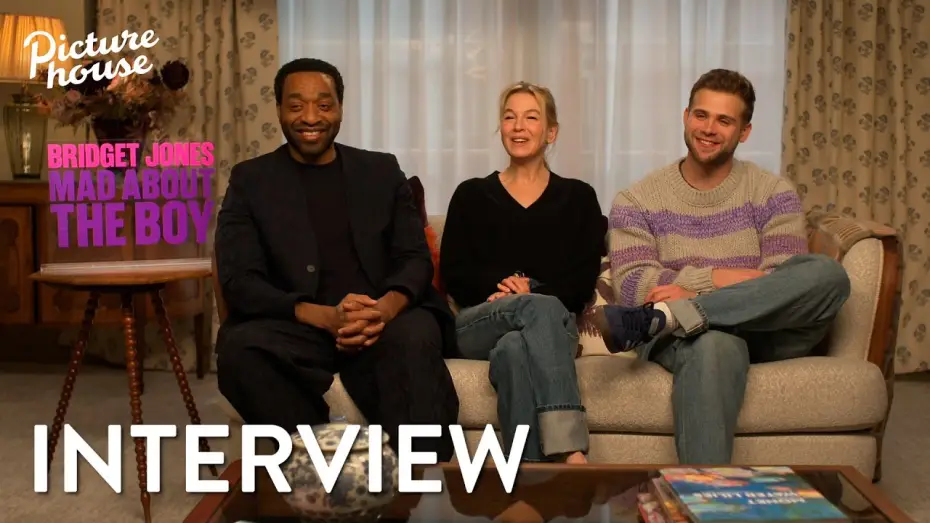 Watch film Bridget Jones: Mad About the Boy | Interview with Ren&eacute;e Zellweger, Chiwetel Ejiofor, Leo Woodall