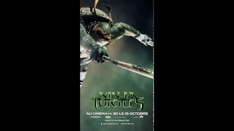 Watch film Teenage Mutant Ninja Turtles | NINJA TURTLES : l'affiche anim&eacute;e de Michelangelo