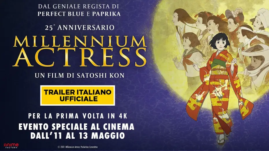 Watch film Millennium Actress | Millennium Actress di Satoshi Kon per la prima volta in 4K | Trailer Italiano Ufficiale