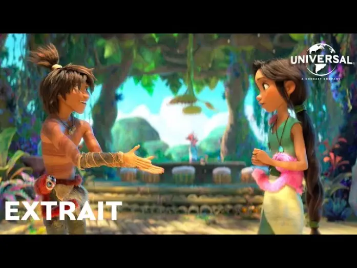 Watch film The Croods: A New Age | Les Croods 2 : Une Nouvelle &Egrave;re Extrait Guy et Eep rencontrent Aurore VOST [Actuellement au cin&eacute;ma]