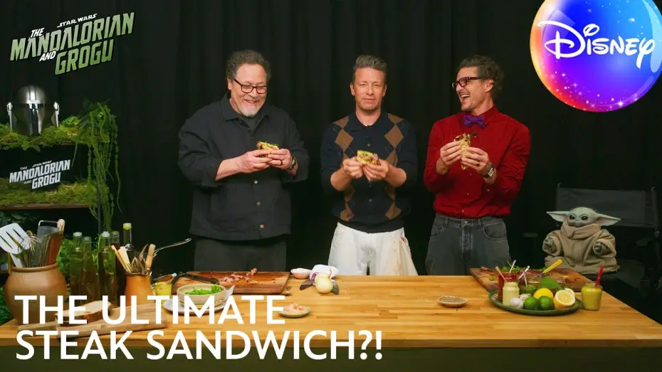 Watch film The Mandalorian & Grogu | Pedro Pascal, Jon Favreau & Grogu Cook with Jamie Oliver