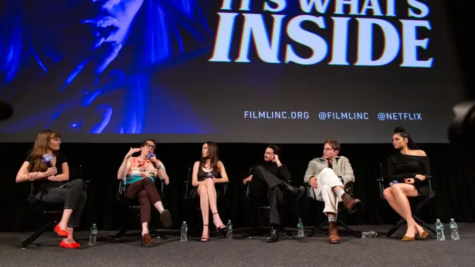 Watch film It's What's Inside | Greg Jardin, Brittany O&rsquo;Grady, James Morosini, and more on It's What's Inside
