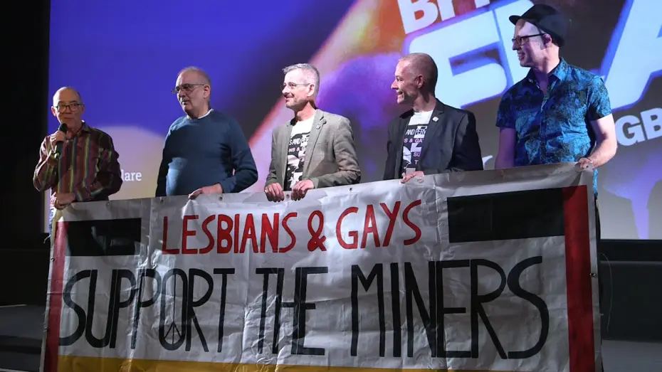 Watch film Pride | Lesbians & Gays Support the Miners activists on Pride | BFI Flare