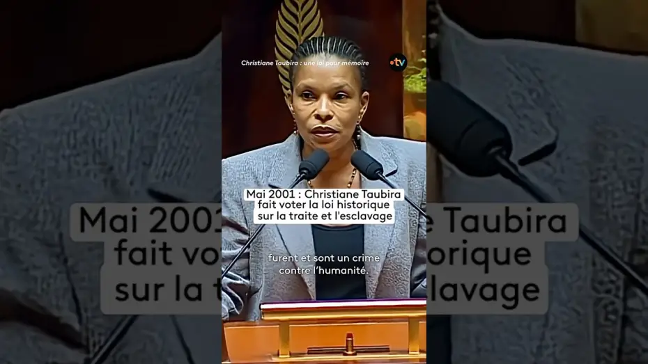 Watch film Christiane Taubira : une loi pour m&eacute;moire | Loi Taubira : son discours historique sur l'esclavage &agrave; l'Assembl&eacute;e Nationale