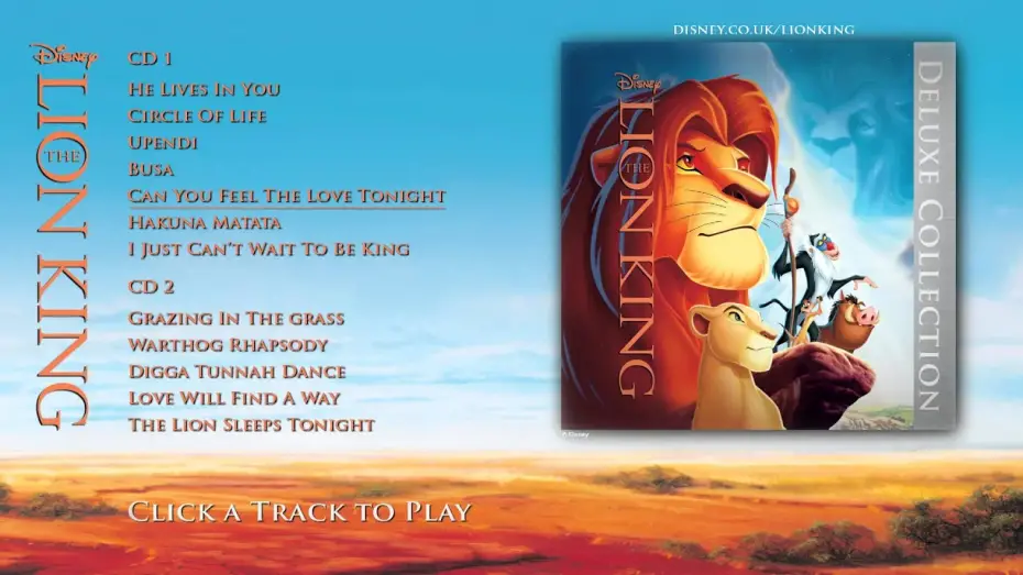 Watch film The Lion King | The Lion King Soundtrack - Deluxe Edition - Album Sampler