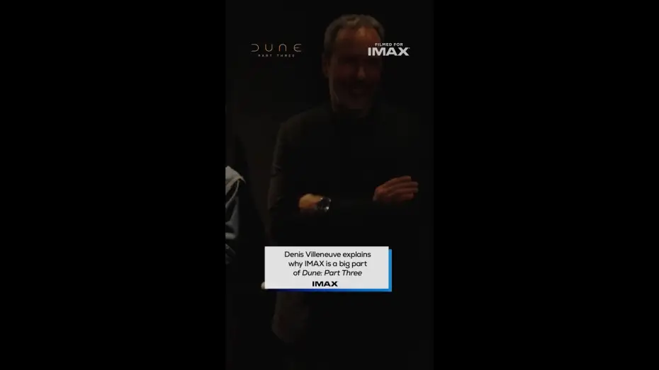 Watch film Dune: Part Three | Villeneuve and IMAX together screams immersive