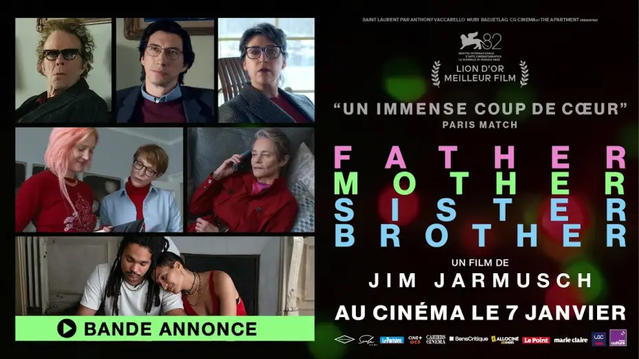 Watch film Father Mother Sister Brother | Bande-annonce officielle - FATHER MOTHER SISTER BROTHER de Jim Jarmusch (au cin&eacute;ma le 7 janvier)
