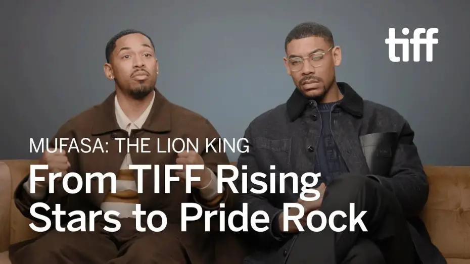 Watch film Mufasa: The Lion King | MUFASA: THE LION KING Stars Kelvin Harrison Jr. & Aaron Pierre Shine | TIFF 2024