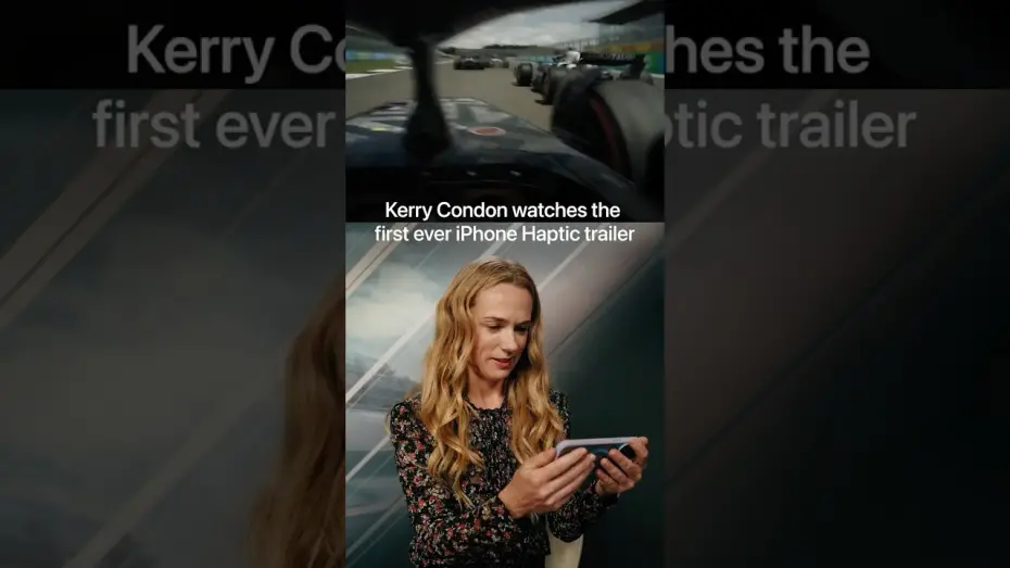 Watch film F1 | Experience the world's first iPhone haptic trailer on the Apple TV+ app.