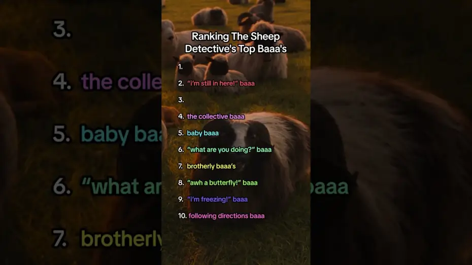 Watch film The Sheep Detectives | How would you rank them?