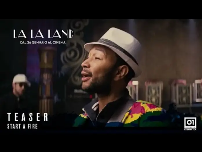 Watch film La La Land | LA LA LAND &ndash; Teaser Trailer Ufficiale &ldquo;Start a Fire&rdquo; di John Legend