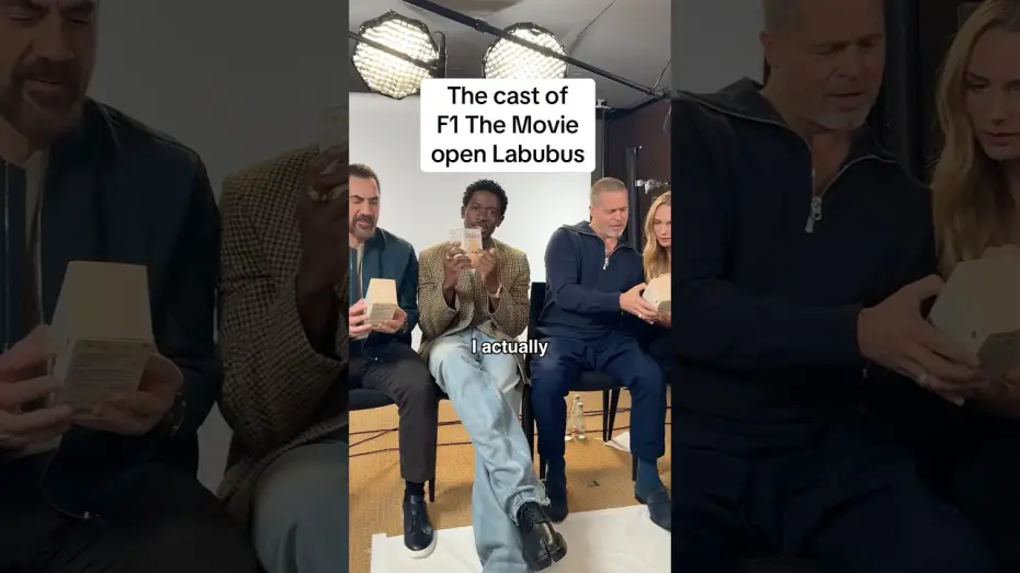 Watch film F1 | The cast and their Labubus are revved up to see the movie in theaters June 27