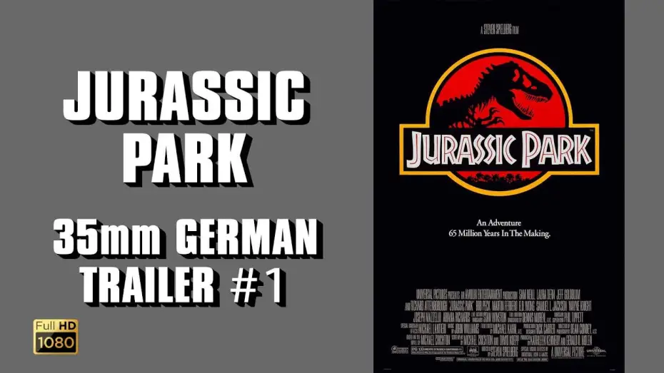 Watch film Jurassic Park | Jurassic Park - 35mm Kino Trailer #1 - Deutsch HD