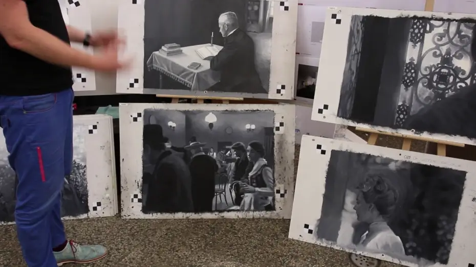 Watch film Loving Vincent | 29.7 Painting Sale - Black and White