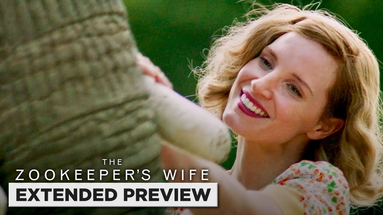 Watch film The Zookeeper's Wife | The Zookeeper's Wife | Jessica Chastain Taking Care of Animals