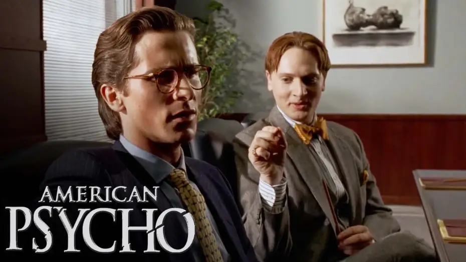 Watch film American Psycho | 'Comparing Business Cards' Scene