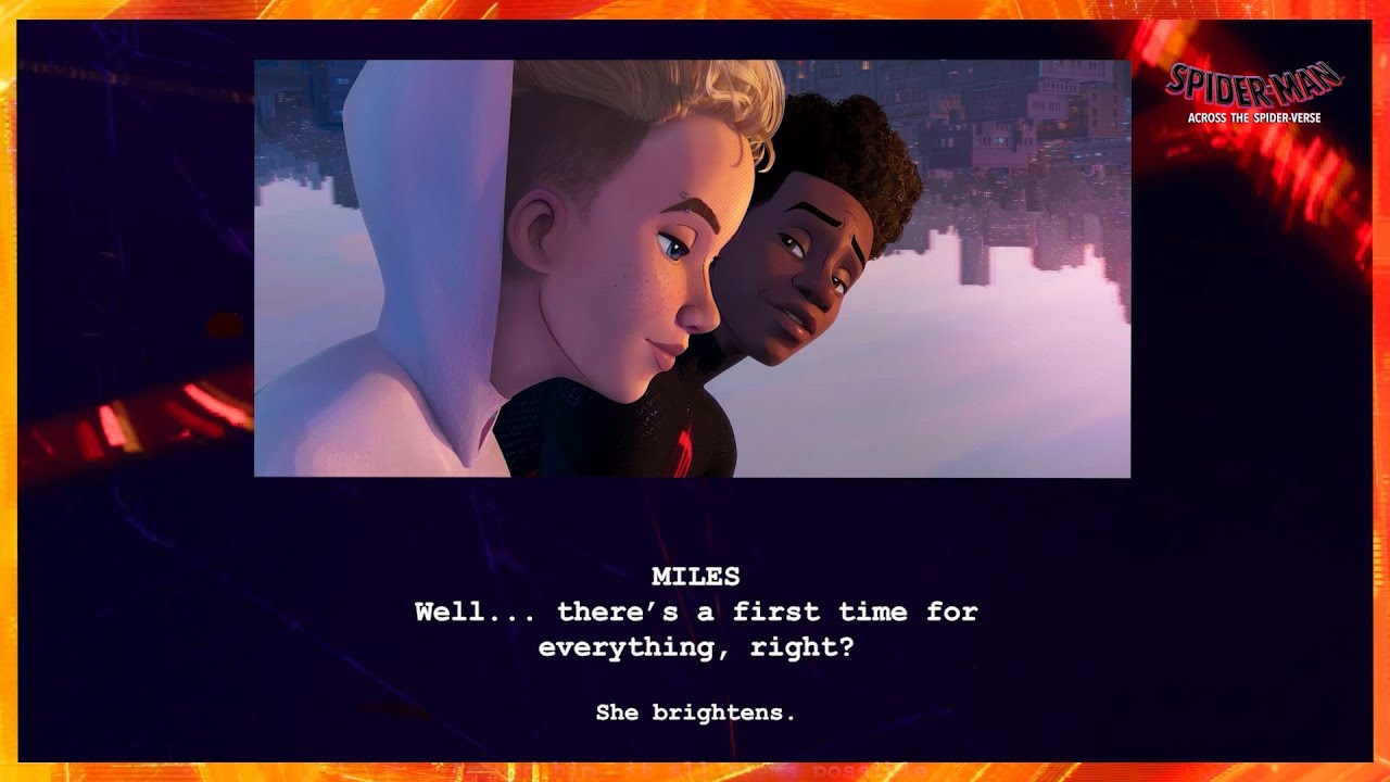 Watch film Spider-Man: Across the Spider-Verse | Screenplay - Miles and Gwen Hanging Out