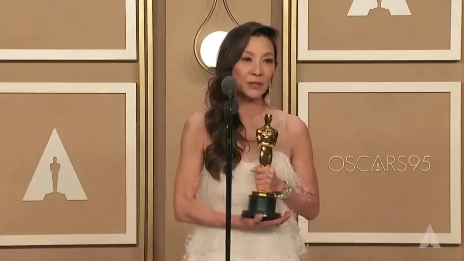 Watch film Everything Everywhere All at Once | Best Actress Michelle Yeoh | Oscars95 Press Room Speech