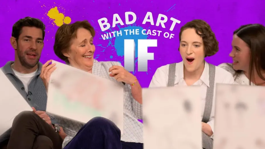 Watch film IF | Can John Krasinski and the cast of IF take on our Bad Art challenge?