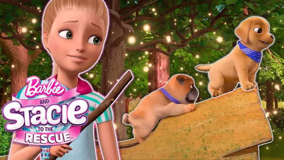 Watch film Barbie and Stacie to the Rescue | Barbie Puppy Obstacle Course!