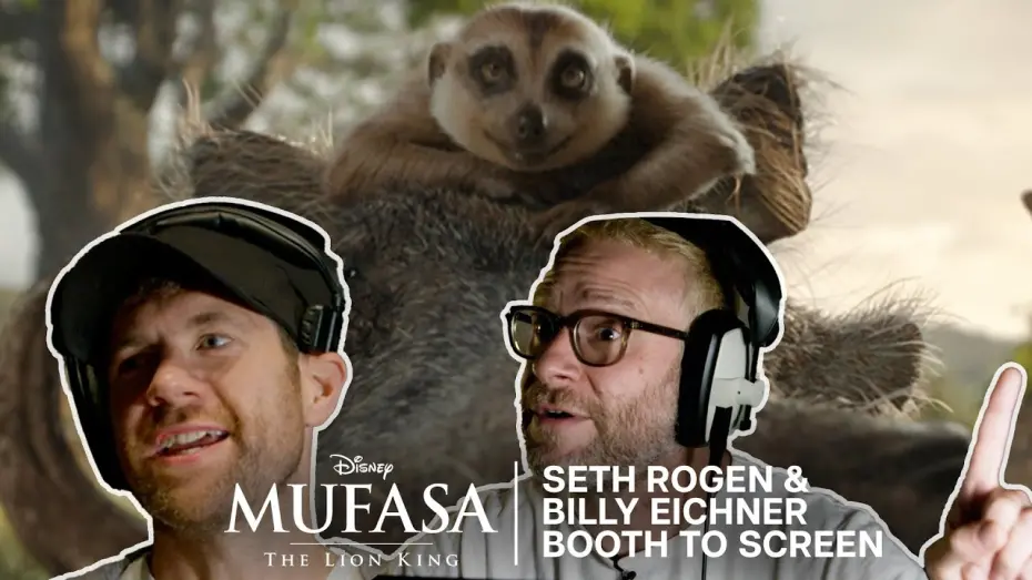 Watch film Mufasa: The Lion King | Seth Rogen & Billy Eichner Booth to Screen