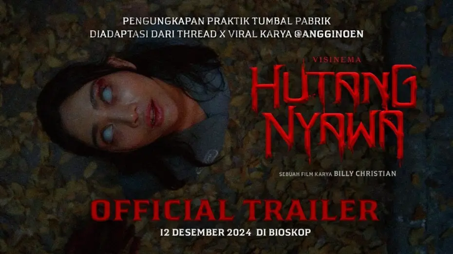 Watch film Blood Debt | Official Trailer - HUTANG NYAWA | 12 Desember 2024 di Bioskop