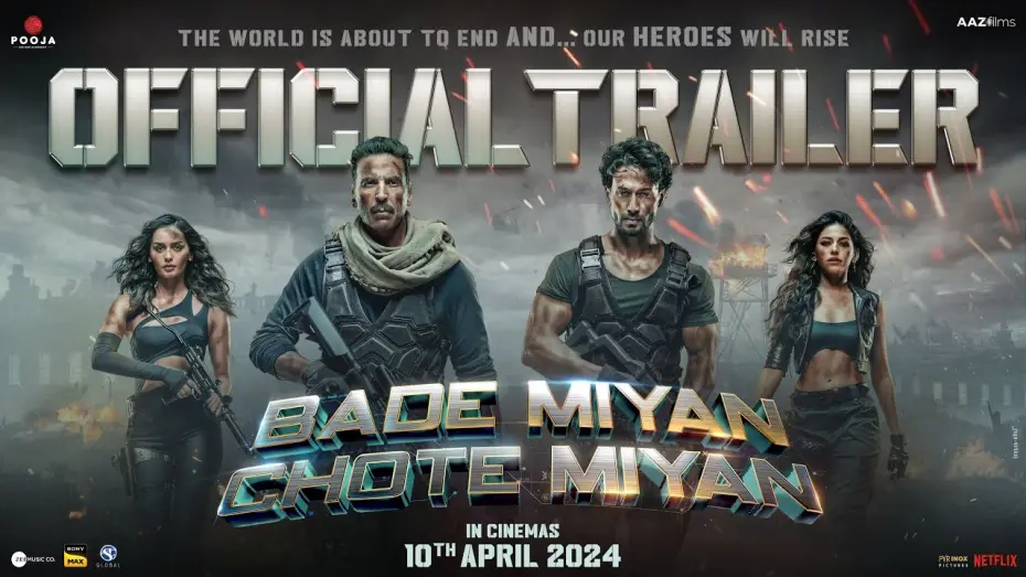 Watch film Bade Miyan Chote Miyan | Bade Miyan Chote Miyan-Official Hindi Trailer | Akshay, Tiger, Prithviraj | AAZ |In Cinemas 10th Apr