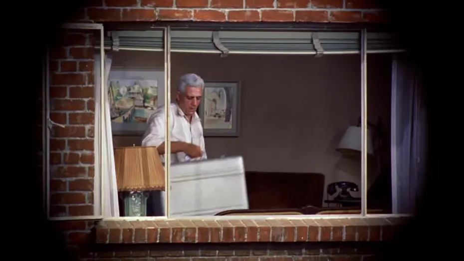 Watch film Rear Window | James Stewart Takes A Peek | 