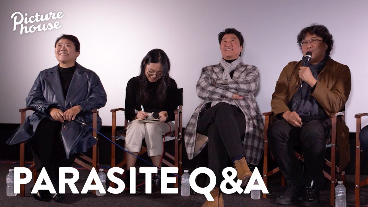 Watch film Parasite | Parasite Q&A with Boon Joon-ho, Song Kang-ho & Lee Jung-eun