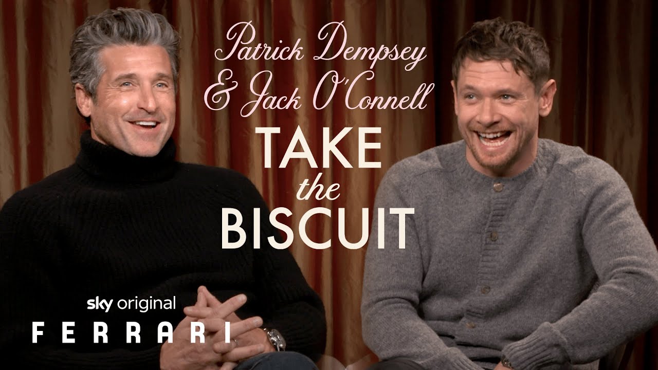 Watch film Ferrari | Patrick Dempsey and Jack O’Connell Take The Biscuit