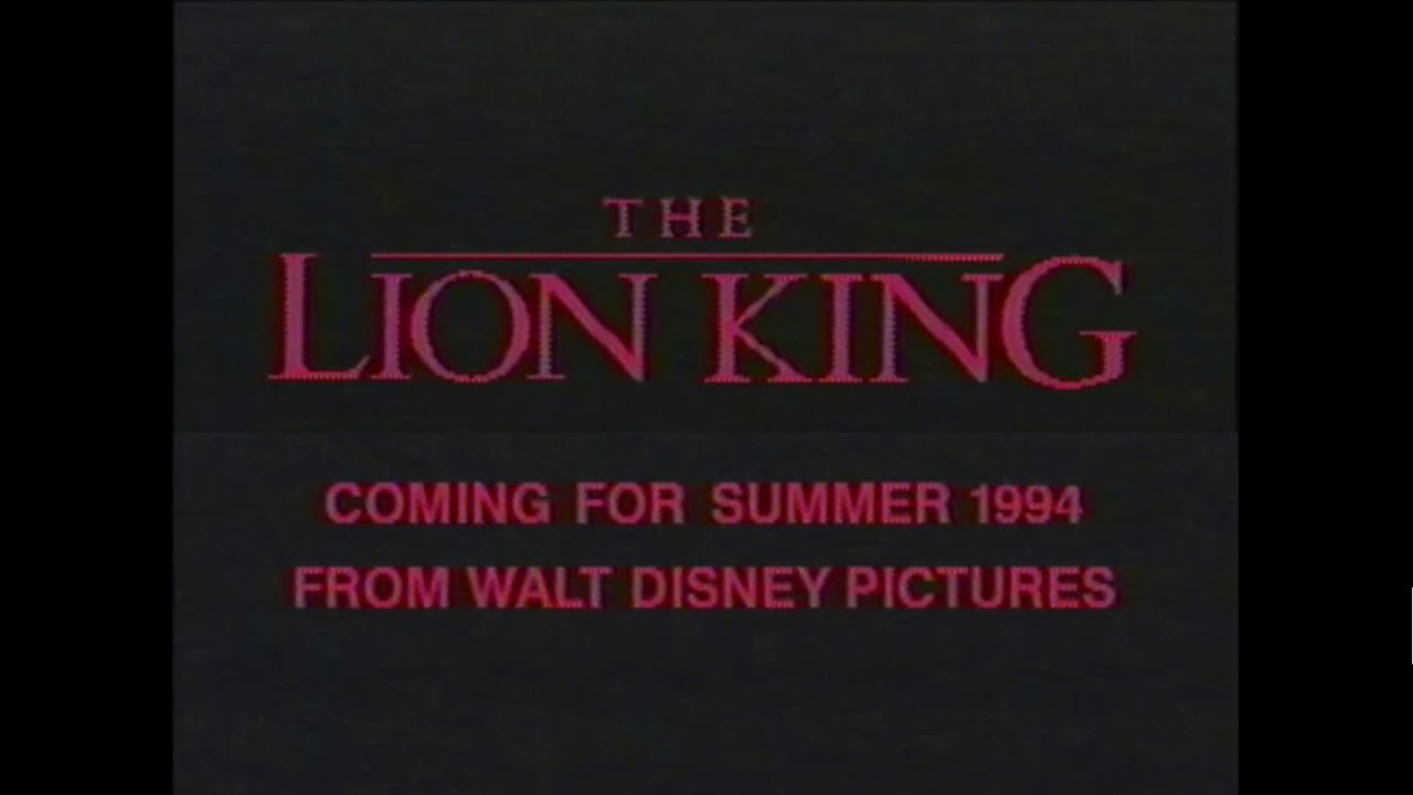 Watch film The Lion King | The Lion King - Sneak Peek #1 (October 1, 1993)