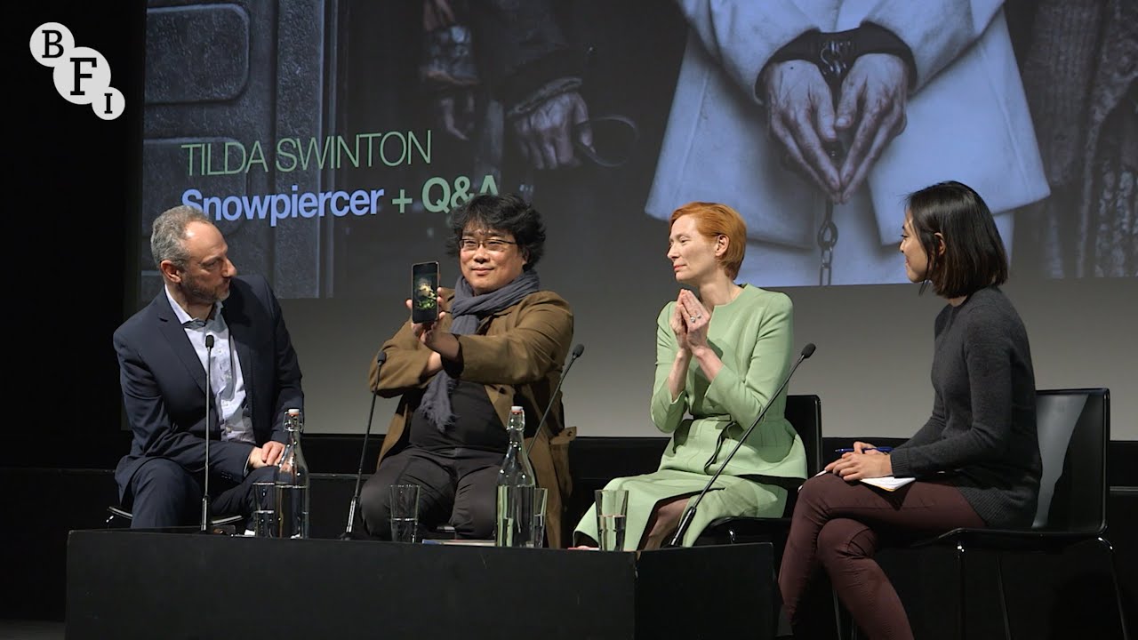 Watch film Snowpiercer | Tilda Swinton and Bong Joon-ho on Snowpiercer | Q&A