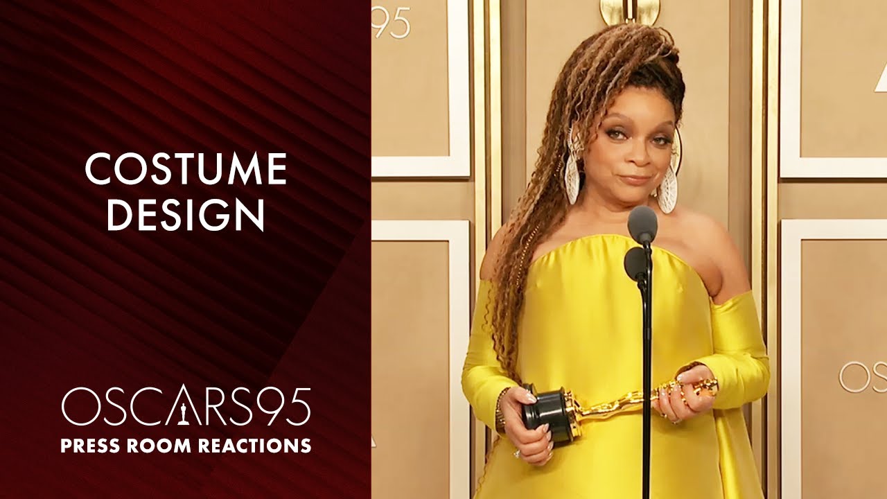 Watch film Black Panther: Wakanda Forever | Costume Design | Ruth E. Carter | Oscars95 Press Room Speech