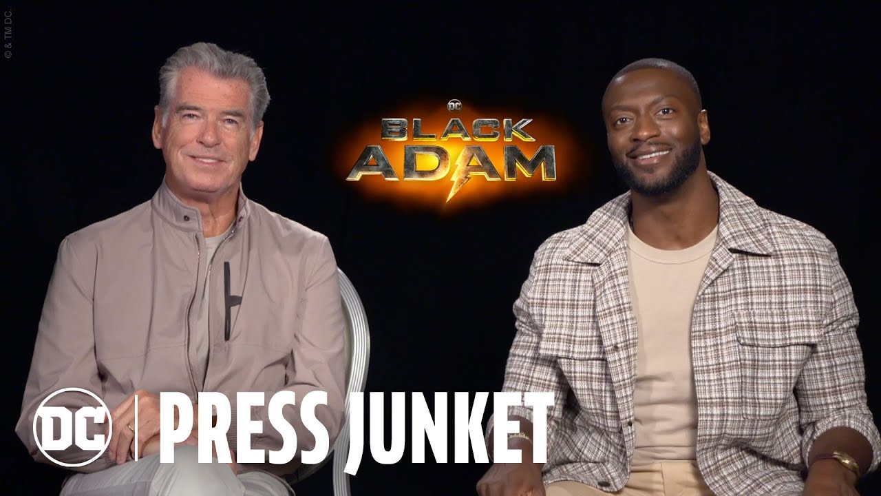 Watch film Black Adam | Pierce Brosnan & Aldis Hodge Interview