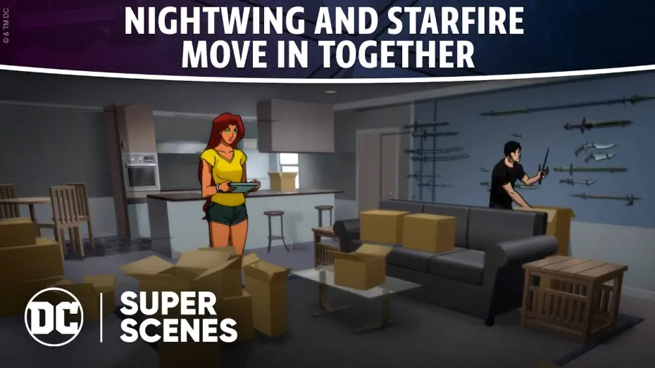 Watch film Teen Titans: The Judas Contract | DC Super Scenes: Nightwing and Starfire Move In Together