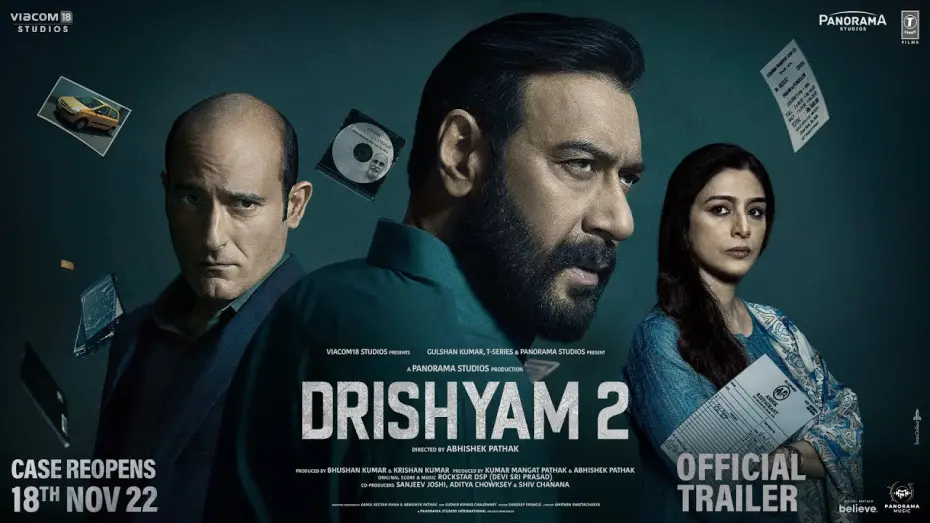 Watch film Drishyam 2 | Drishyam 2: OFFICIAL TRAILER | Ajay Devgn Akshaye Khanna Tabu Shriya Saran Abhishek Pathak Bhushan K