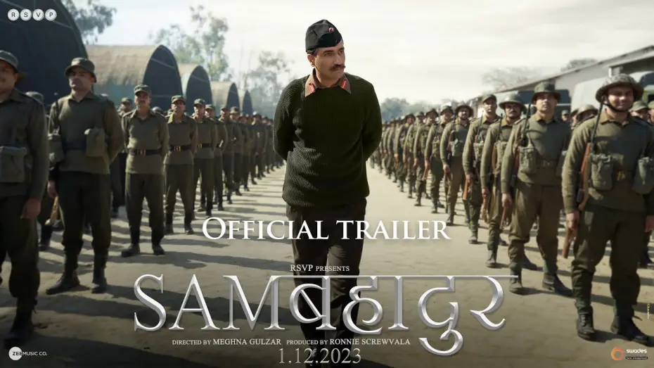 Watch film Sam Bahadur | Samबहादुर - Official Trailer | Vicky Kaushal | Meghna Gulzar | Ronnie S | In Cinemas 01.12.2023