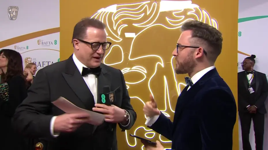 Watch film The Whale | Brendan Fraser Talks The "Transformational" Experience Of The Whale | EE BAFTAs Red Carpet