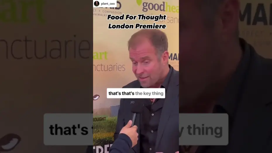 Watch film Food for Thought | Red carpet interview from the world premiere