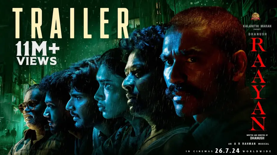 Watch film Raayan | RAAYAN - Official Trailer | Dhanush | Sun Pictures | A.R. Rahman