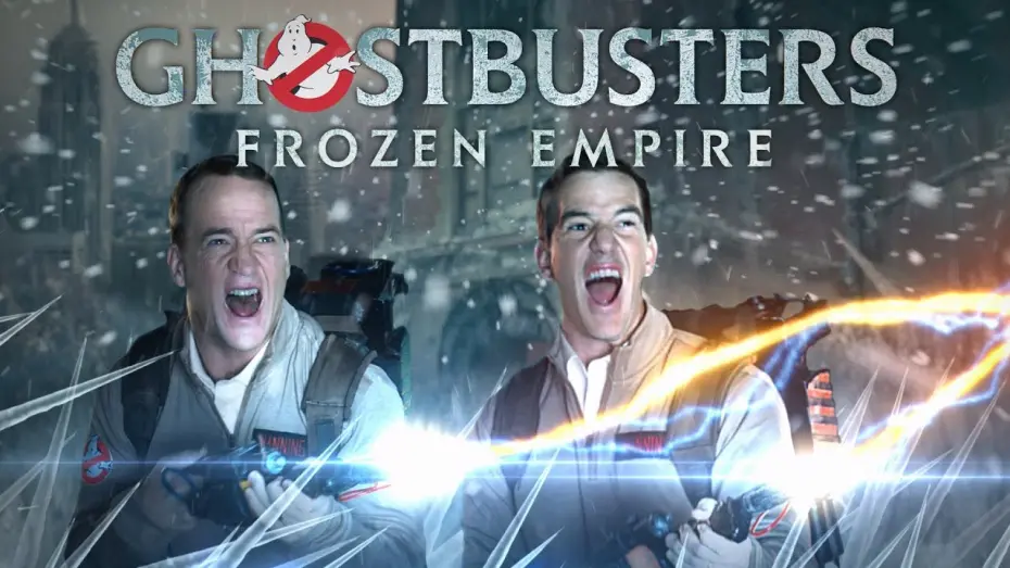 Watch film Ghostbusters: Frozen Empire | Peyton and Eli Manning Suit Up